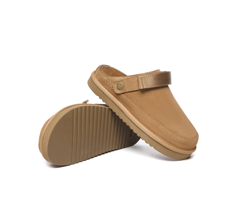 Slides - EVERAU?? Adjustable Strap Slip-on Flat Sandal Slippers Sierra