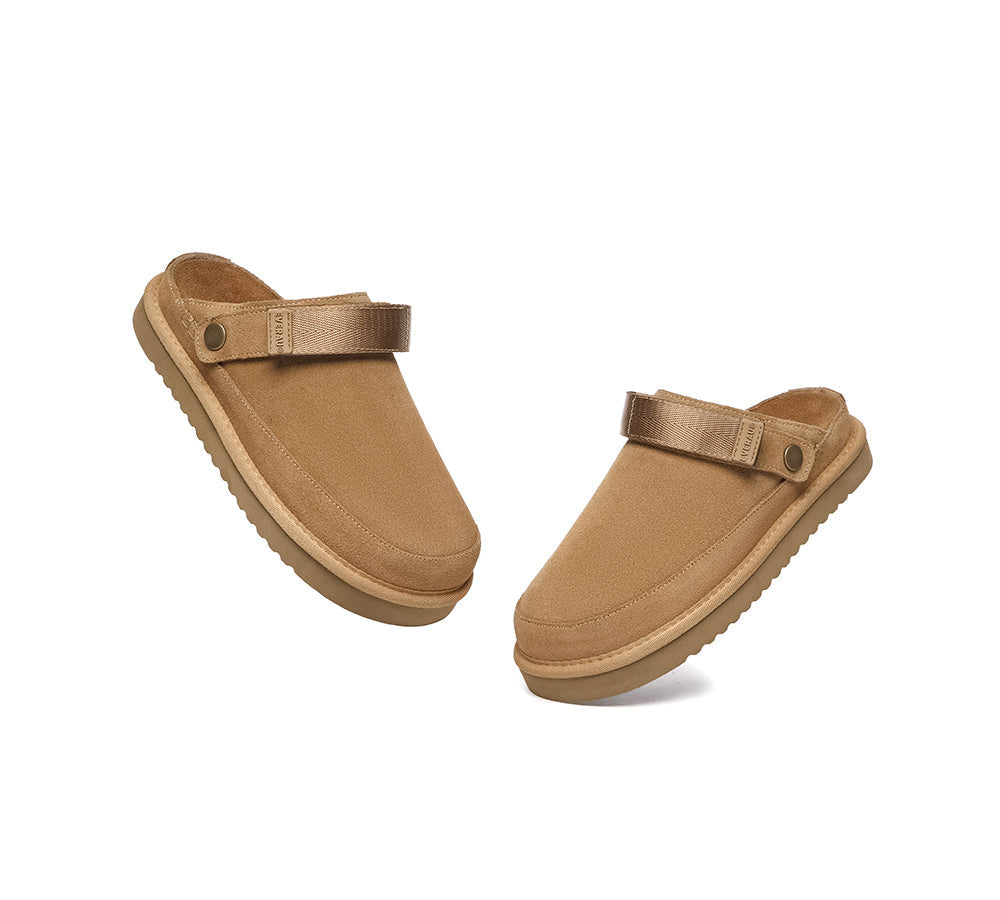 Slides - EVERAU?? Adjustable Strap Slip-on Flat Sandal Slippers Sierra