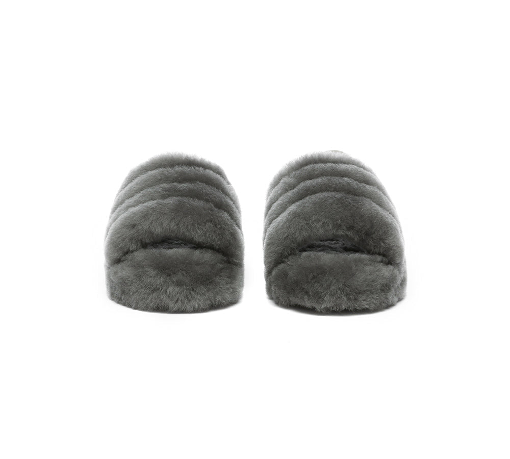 Slides - UGG Kids Fluffy Slides Slingback Puffy