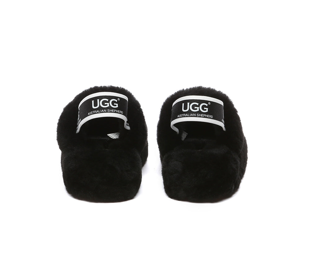 Slides - UGG Kids Fluffy Slides Slingback Puffy