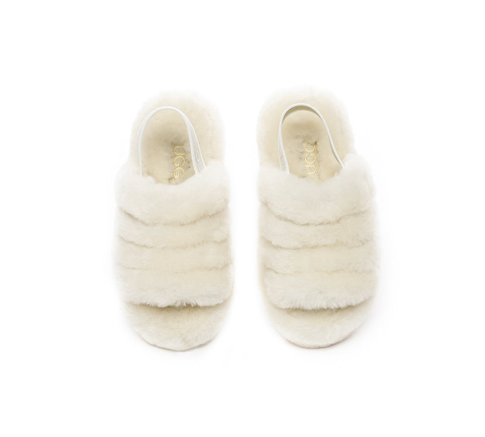 Slides - UGG Kids Fluffy Slides Slingback Puffy