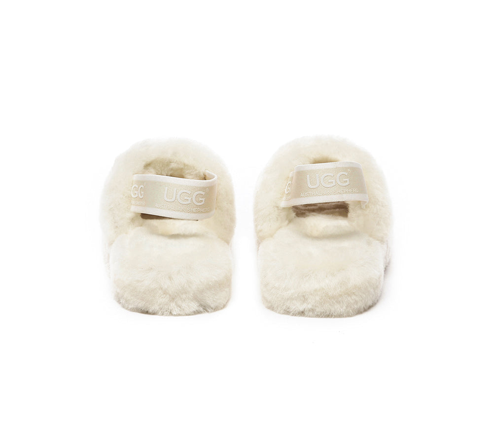 Slides - UGG Kids Fluffy Slides Slingback Puffy