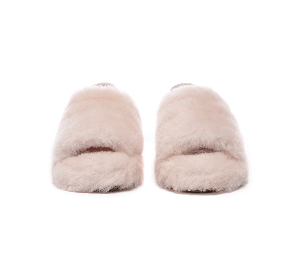 Slides - UGG Kids Fluffy Slides Slingback Puffy