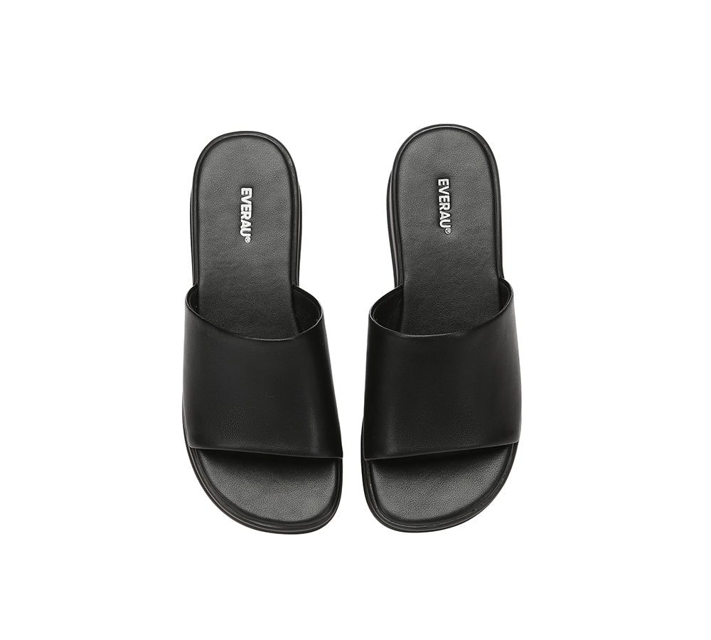 Slides - Women Platform Heel Slip-on Sandal Slides Fiona