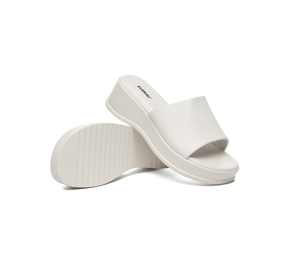 Slides - Women Platform Heel Slip-on Sandal Slides Fiona