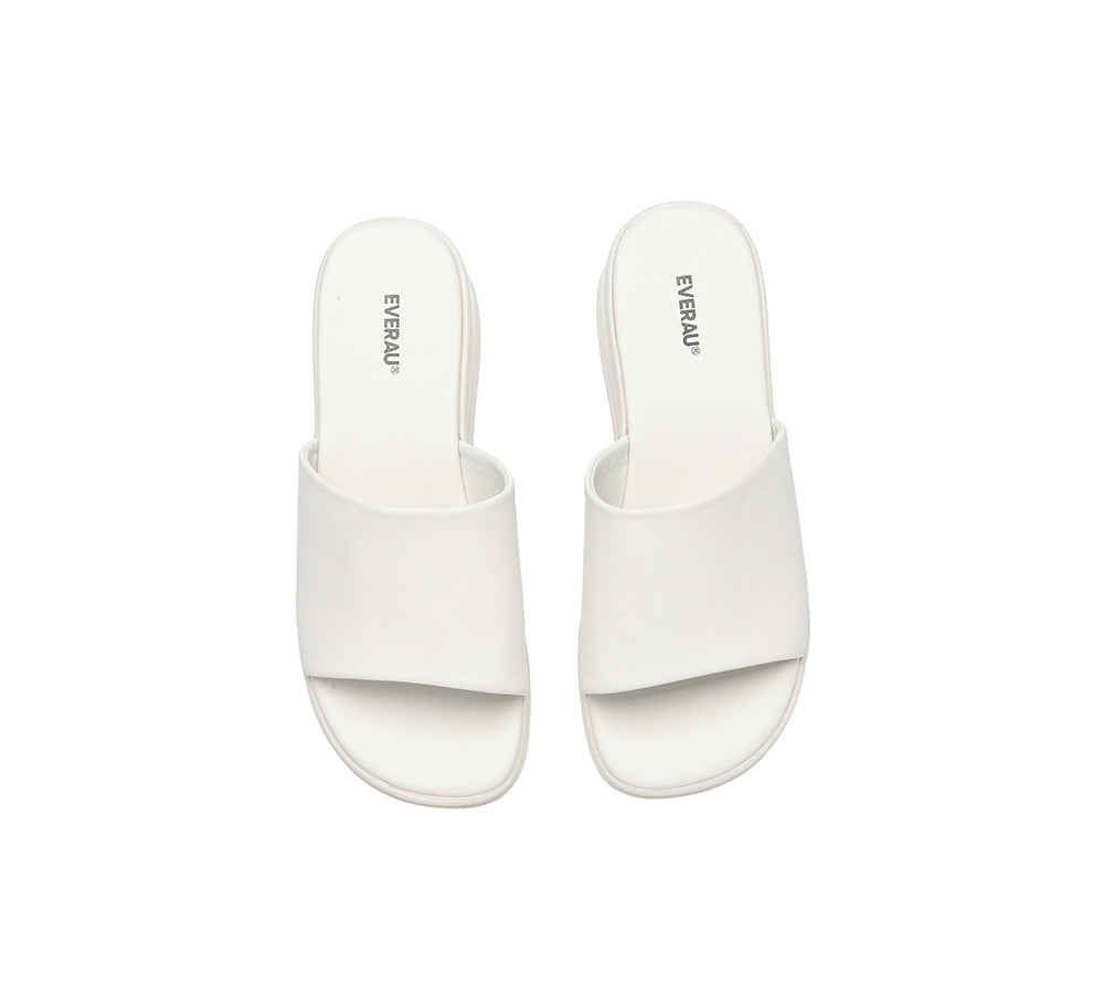 Slides - Women Platform Heel Slip-on Sandal Slides Fiona