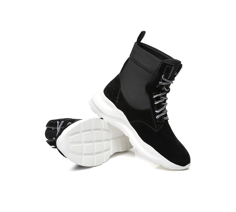 Sneaker - Leather Lace-up Ankle Sneaker Women Wayfarer