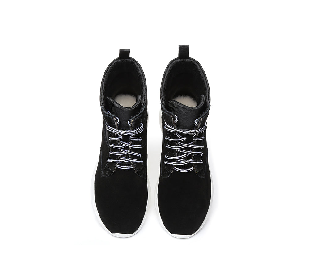 Sneaker - Leather Lace-up Ankle Sneaker Women Wayfarer