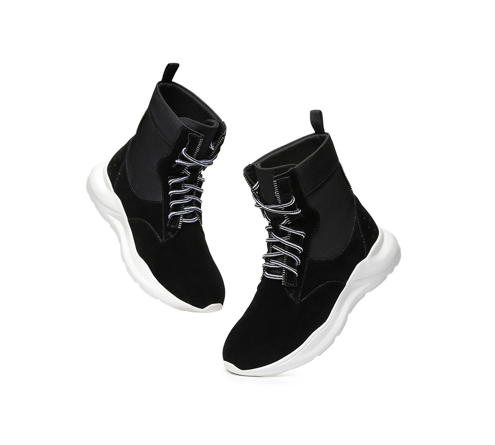 Sneaker - Leather Lace-up Ankle Sneaker Women Wayfarer