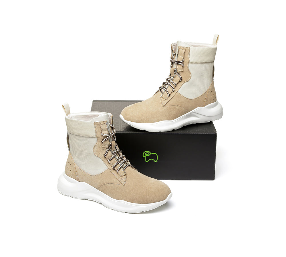 Sneaker - Leather Lace-up Ankle Sneaker Women Wayfarer