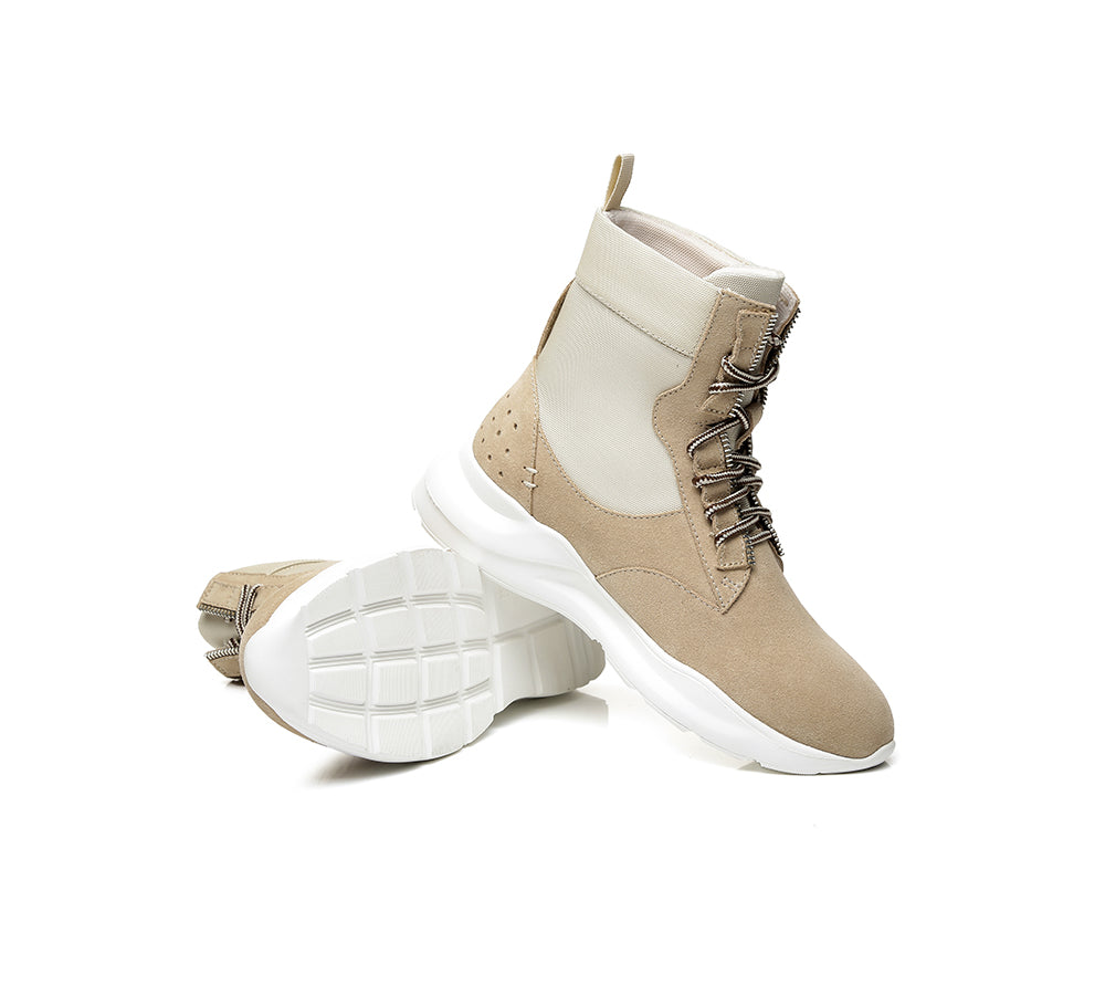 Sneaker - Leather Lace-up Ankle Sneaker Women Wayfarer