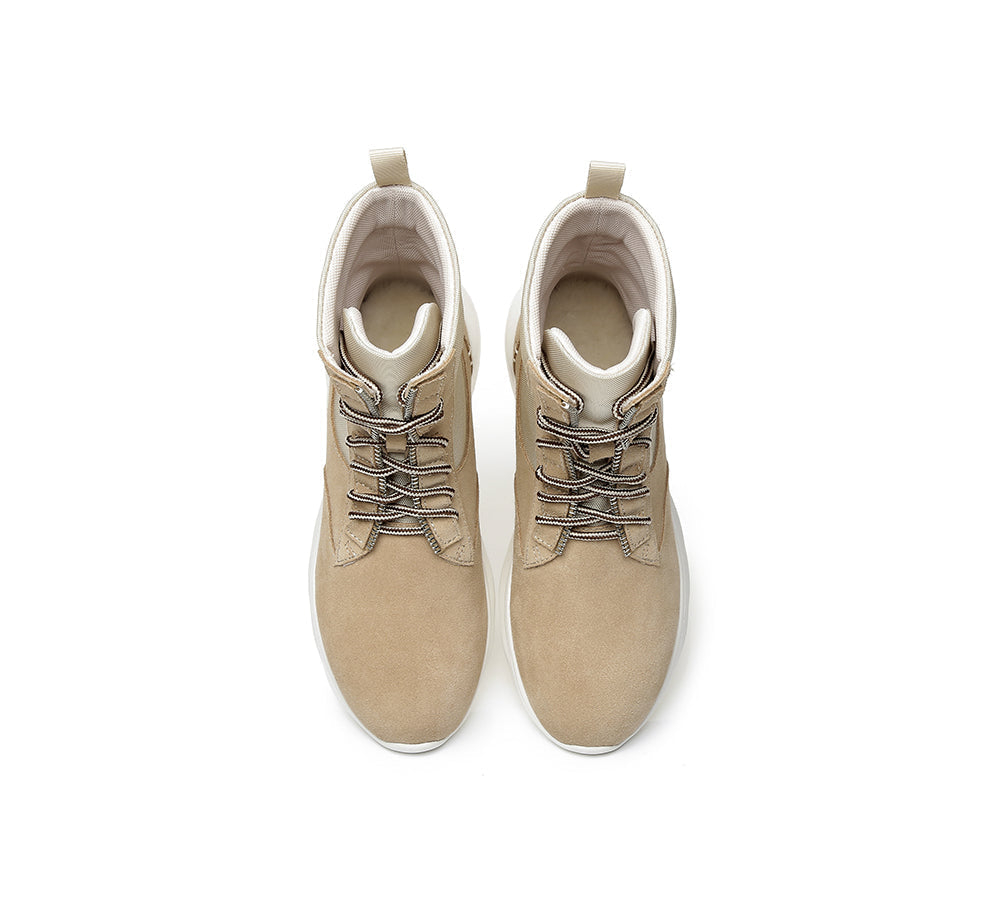 Sneaker - Leather Lace-up Ankle Sneaker Women Wayfarer