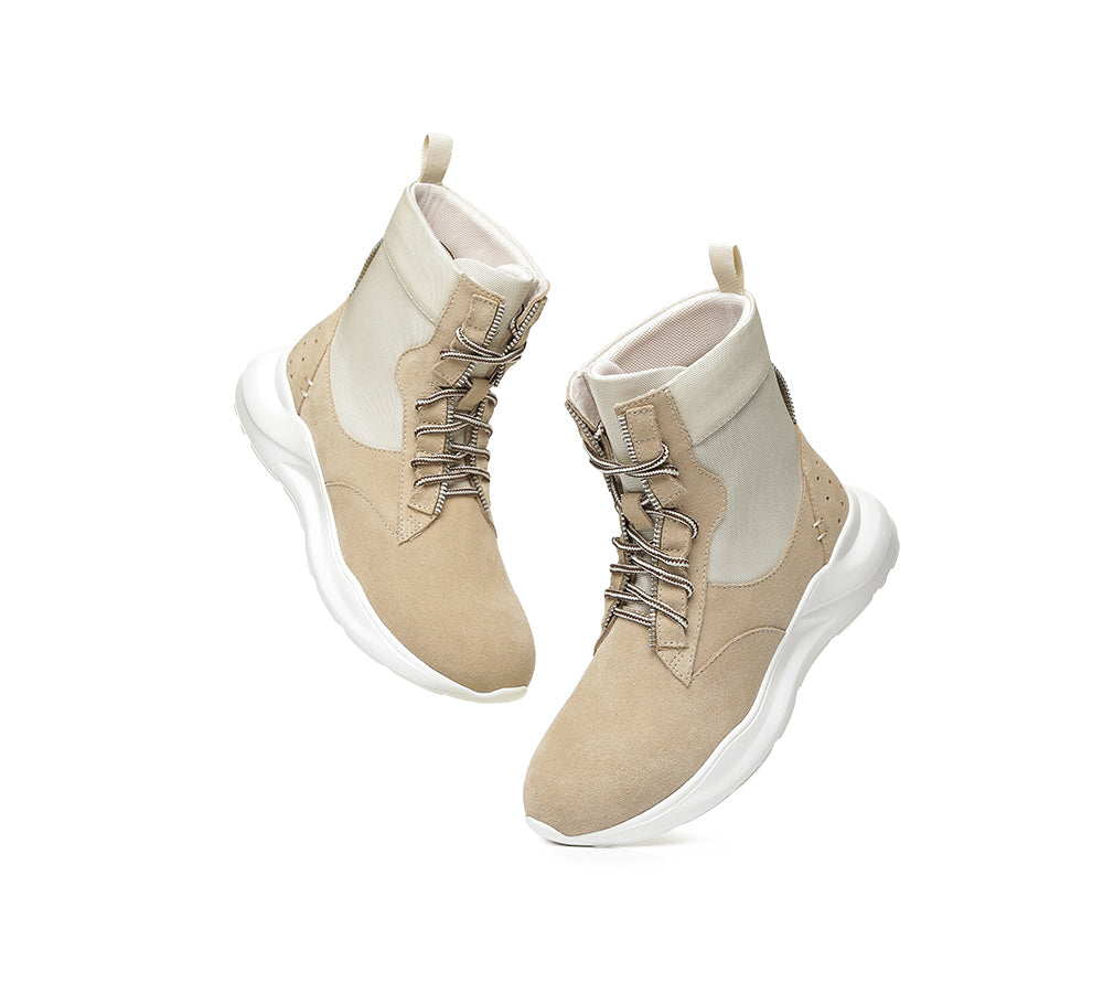 Sneaker - Leather Lace-up Ankle Sneaker Women Wayfarer