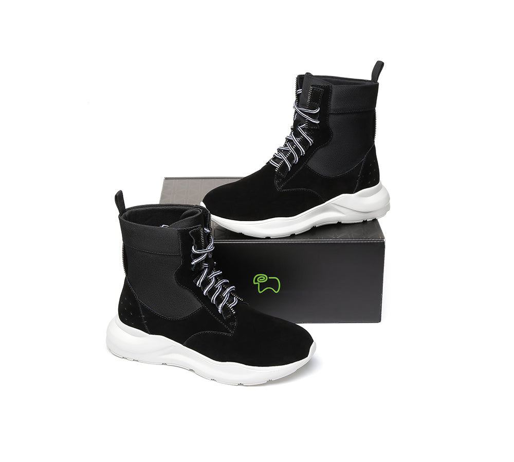 Sneaker - Leather Lace-up Ankle Sneaker Women Wayfarer