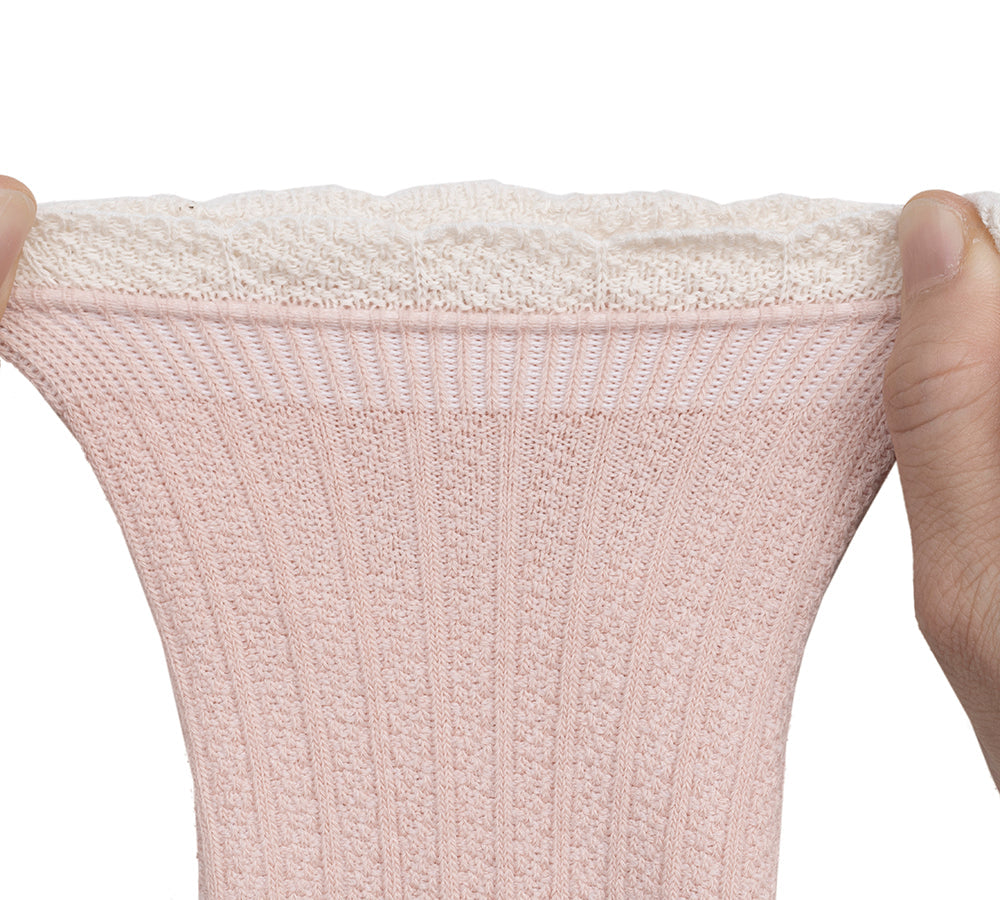 Socks - 100% Cotton Ruffle Shallow Mouth Socks One Pair