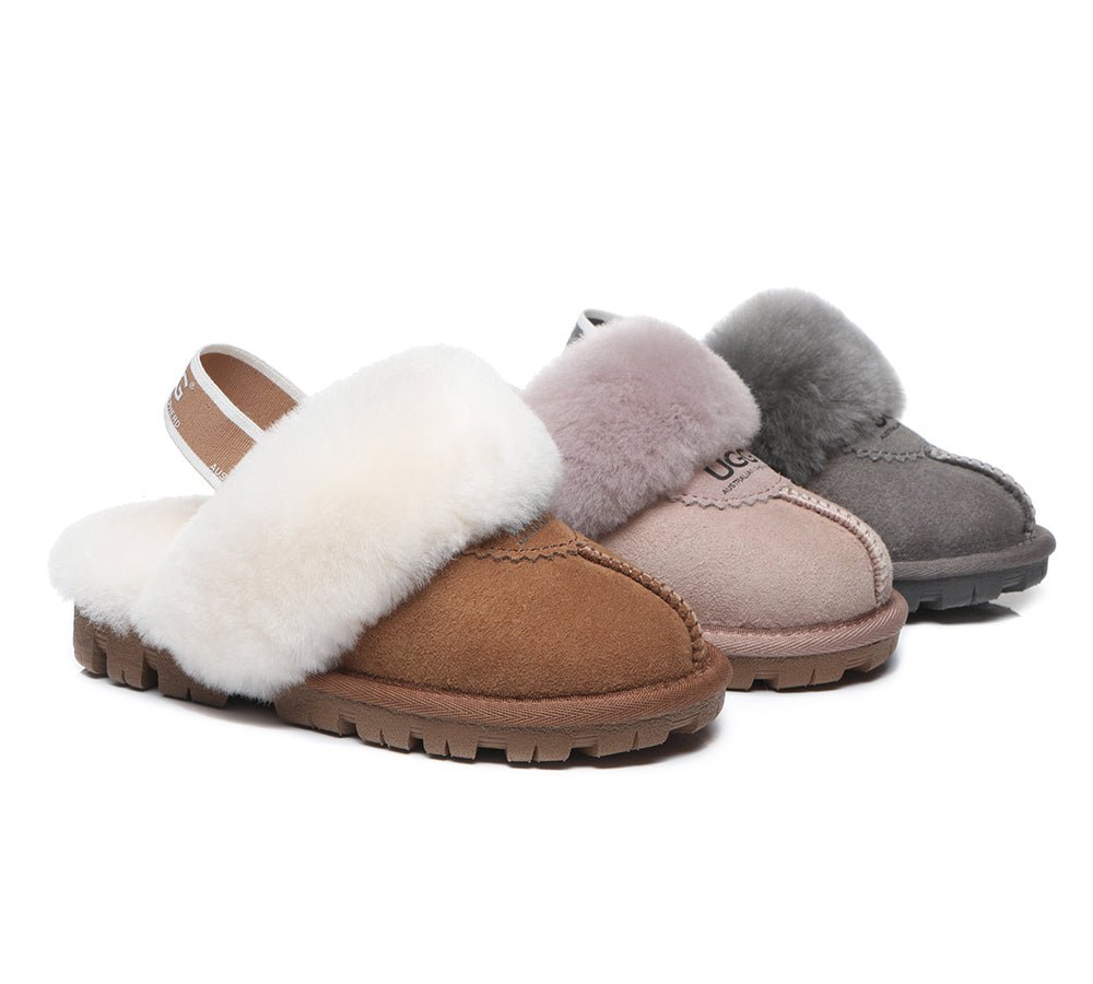 Kids Ugg Slingback Slippers Sandals Waffle Plus Uggoutlet
