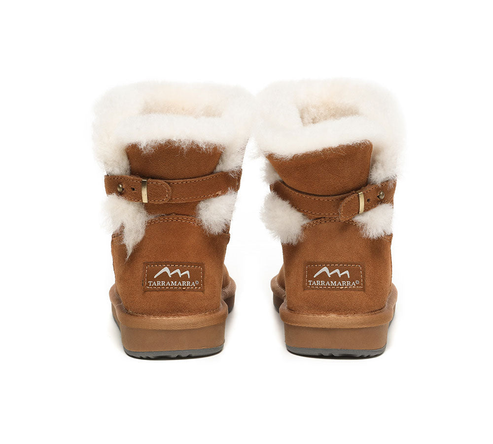 UGG Boots - Ankle Sheepskin Boots With Adjustable Strap Women Mariel