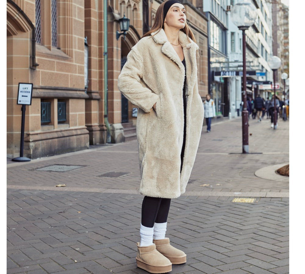 UGG Boots - AUSTRALIAN SHEPHERDยฎ UGG Boots Sheepskin Wool Ankle Ultra Platform Saylor