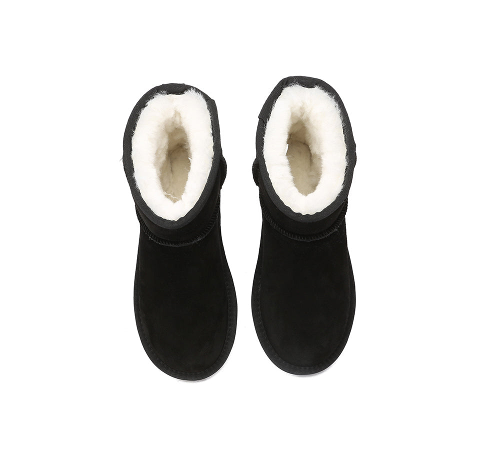 UGG Boots - EVERAU?? UGG Sheepskin Wool Ankle Boots Mini Classic Suede