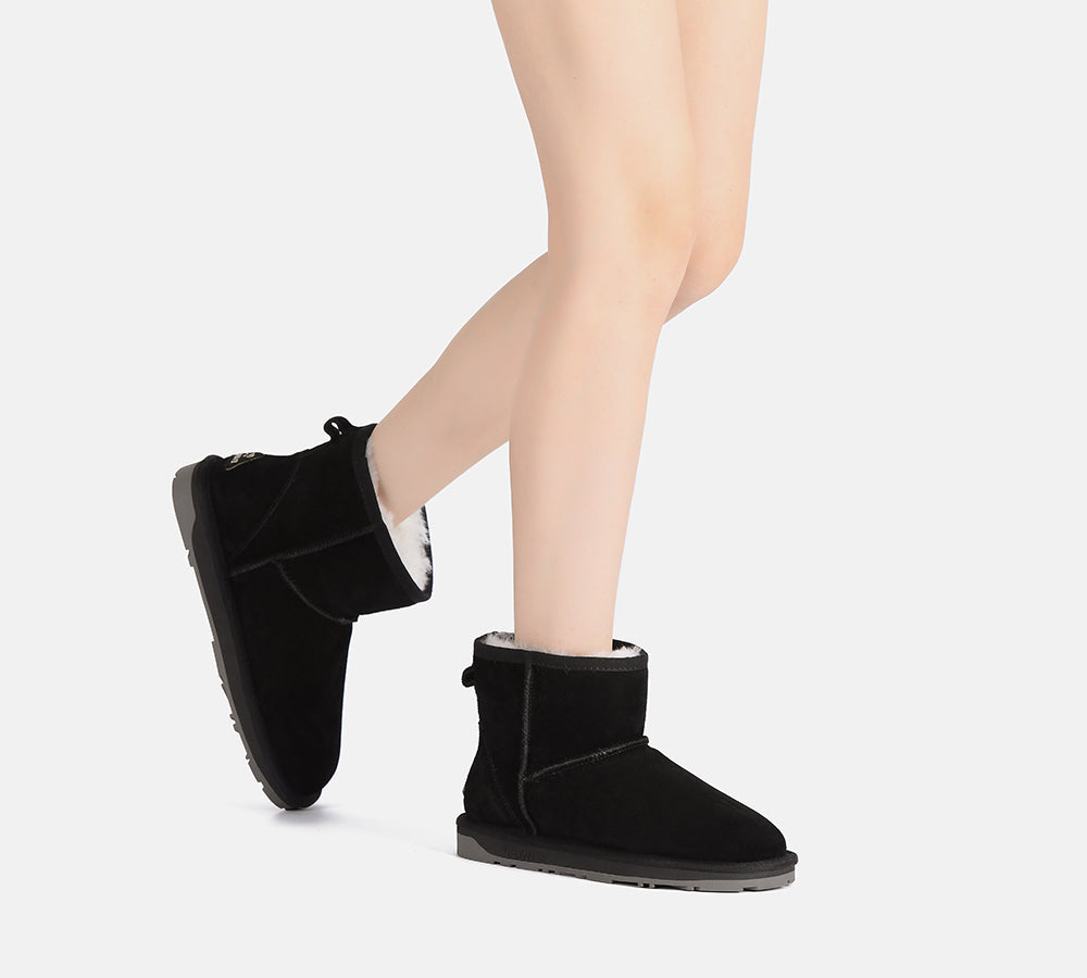 UGG Boots - EVERAU?? UGG Sheepskin Wool Ankle Boots Mini Classic Suede