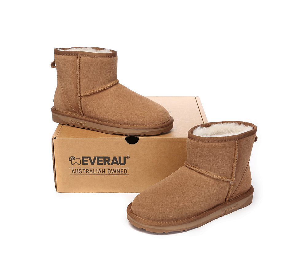 UGG Boots - EVERAU?? UGG Sheepskin Wool Ankle Boots Mini Classic Suede