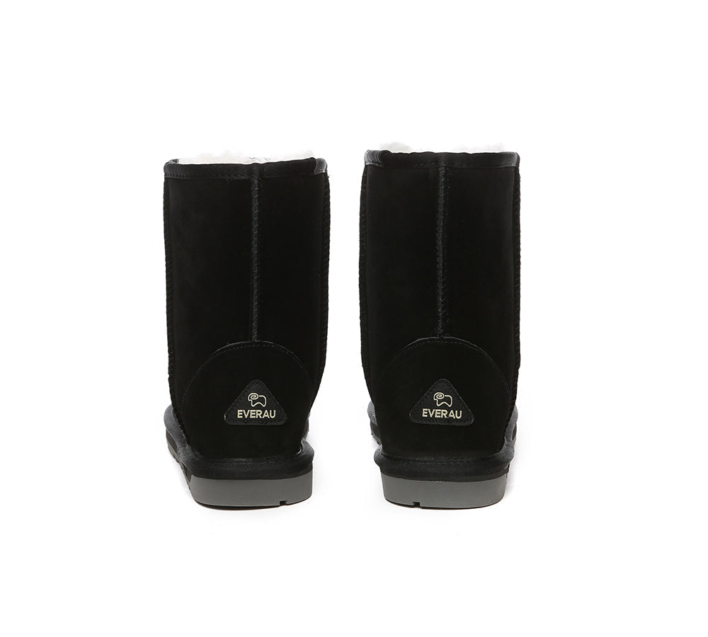 UGG Boots - EVERAU?? UGG Sheepskin Wool Mid Calf Boots Short Classic Suede