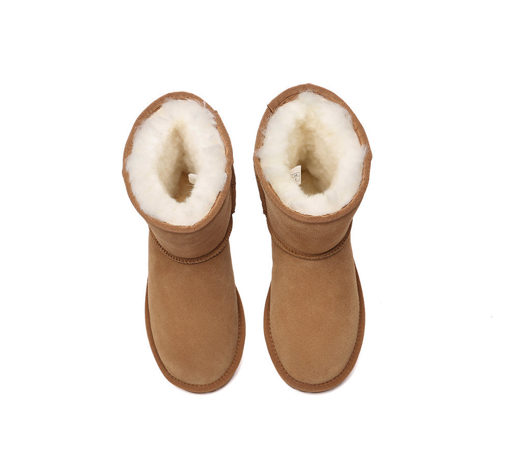 UGG Boots - EVERAU?? UGG Sheepskin Wool Mid Calf Boots Short Classic Suede