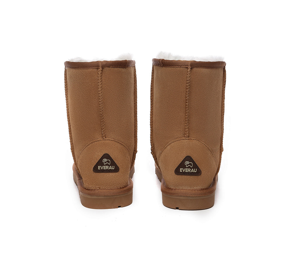 UGG Boots - EVERAU?? UGG Sheepskin Wool Mid Calf Boots Short Classic Suede