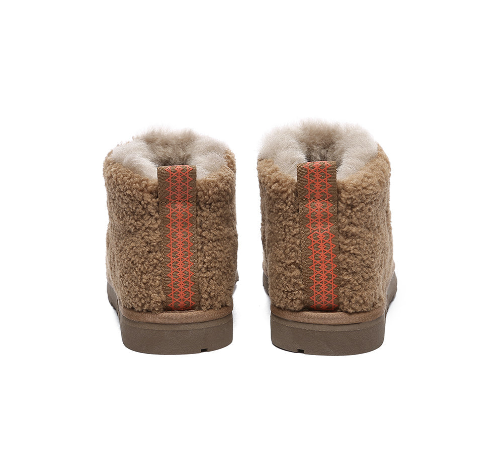 UGG Boots - EVERAU® UGG Sheepskin Wool Plush Ankle Boots Ultra Teddycozy