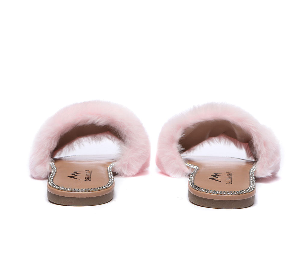 UGG Boots - Fluffy Diamante Women Sandals