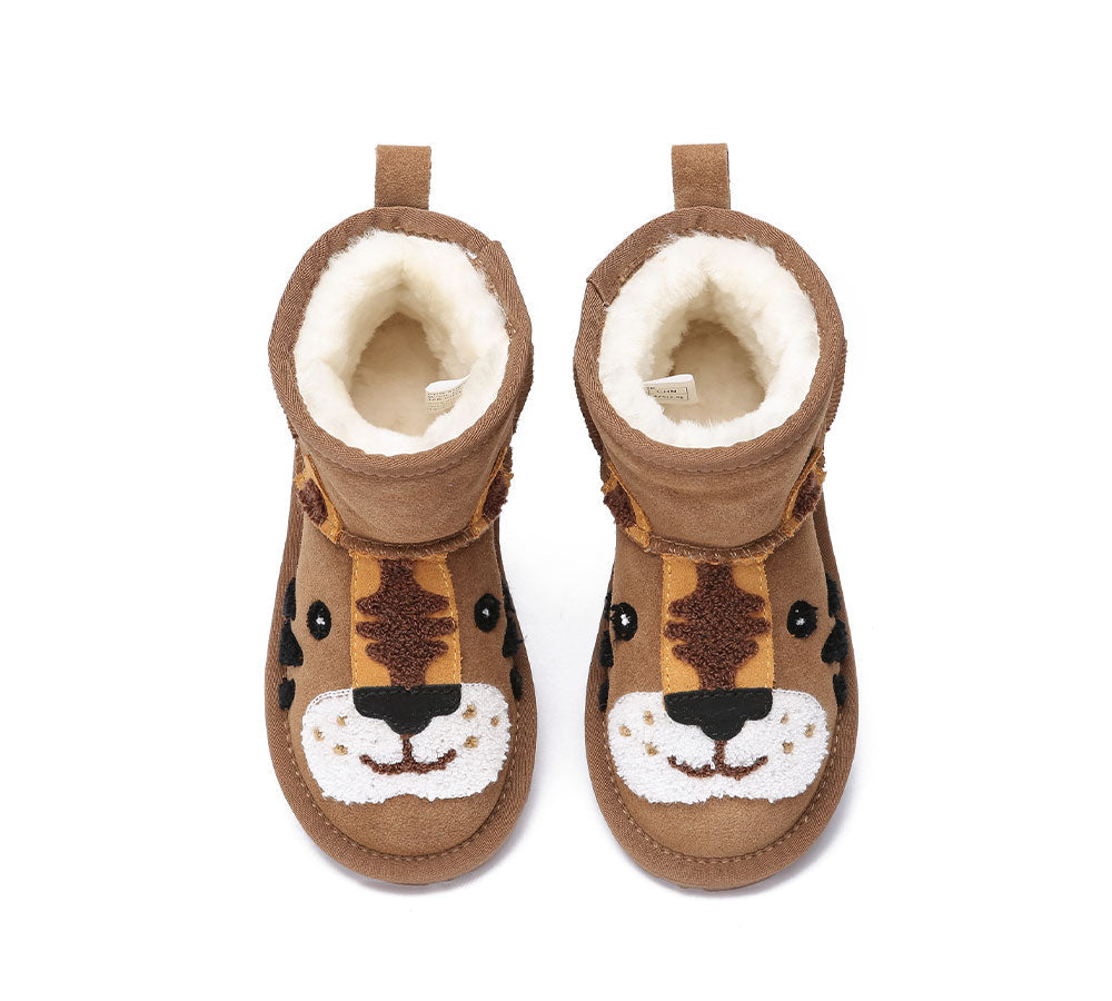 UGG Boots - Kid Sheepskin Boots Tiger Kids Plus