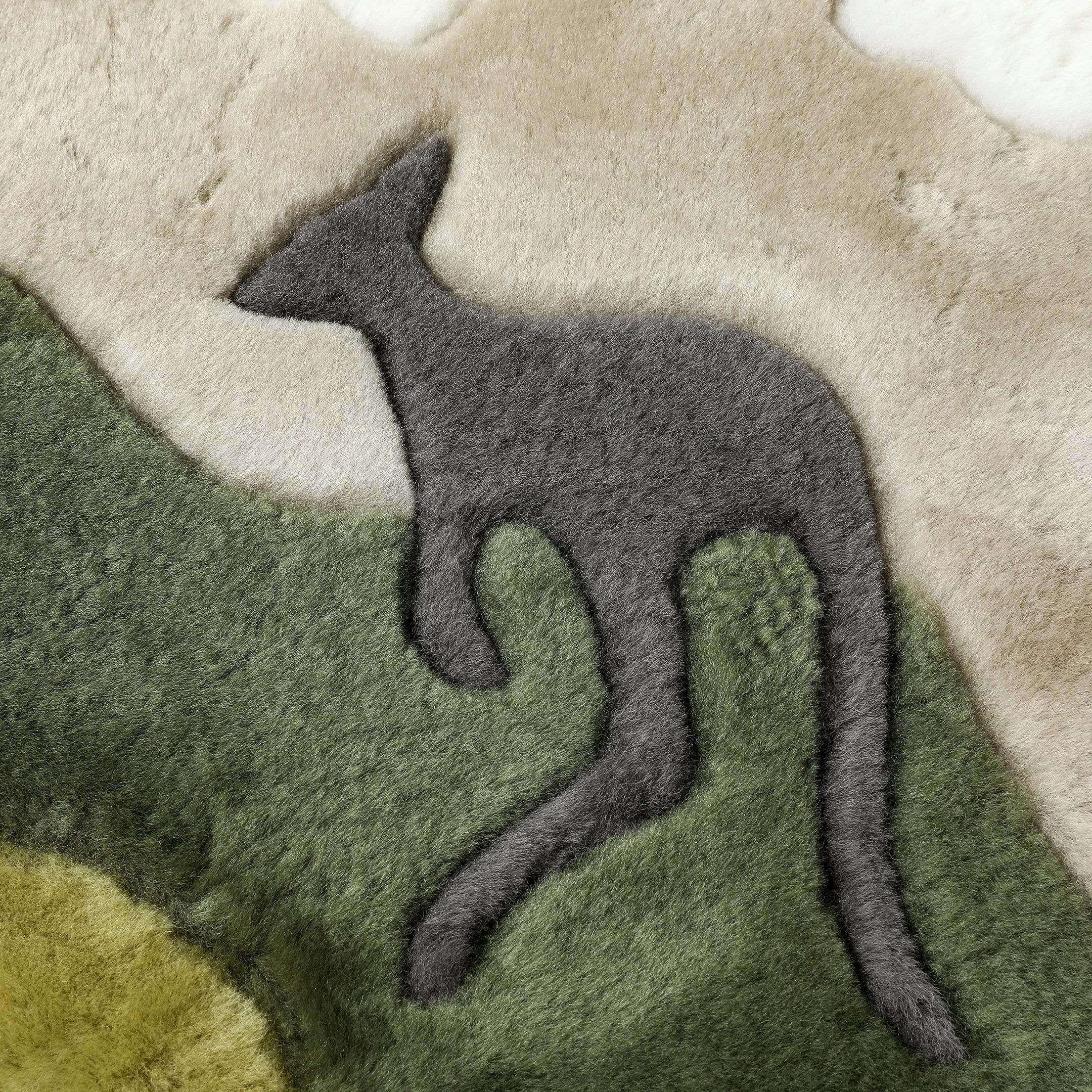 UGG Boots - Kids Koala/Star Moon/Rocket/Chessboard/Kangaroo Graphic Pattern Wool Cushion