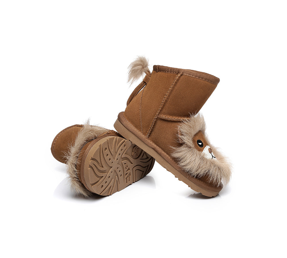 UGG Boots - Kids Sheepskin Boots Lion