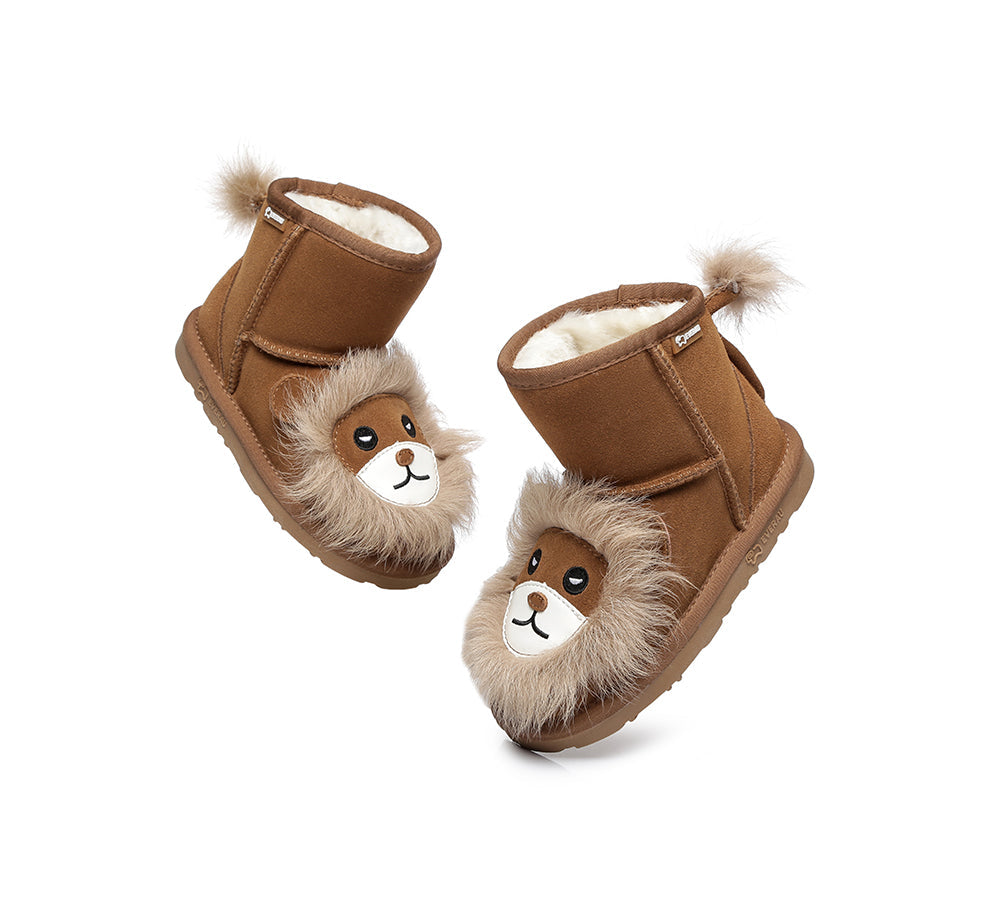 UGG Boots - Kids Sheepskin Boots Lion