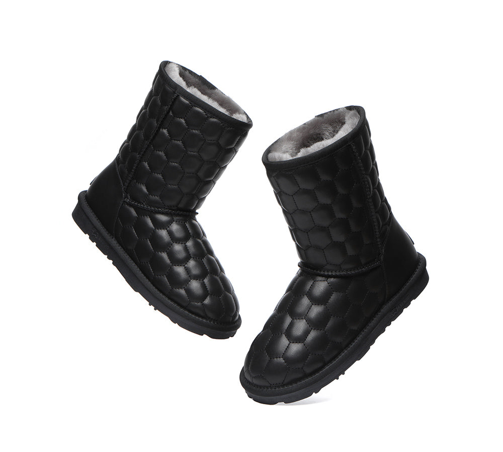 UGG Boots - Nappa Sheepskin Short Boots Women Howey