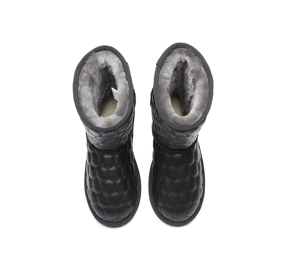 UGG Boots - Nappa Sheepskin Short Boots Women Howey