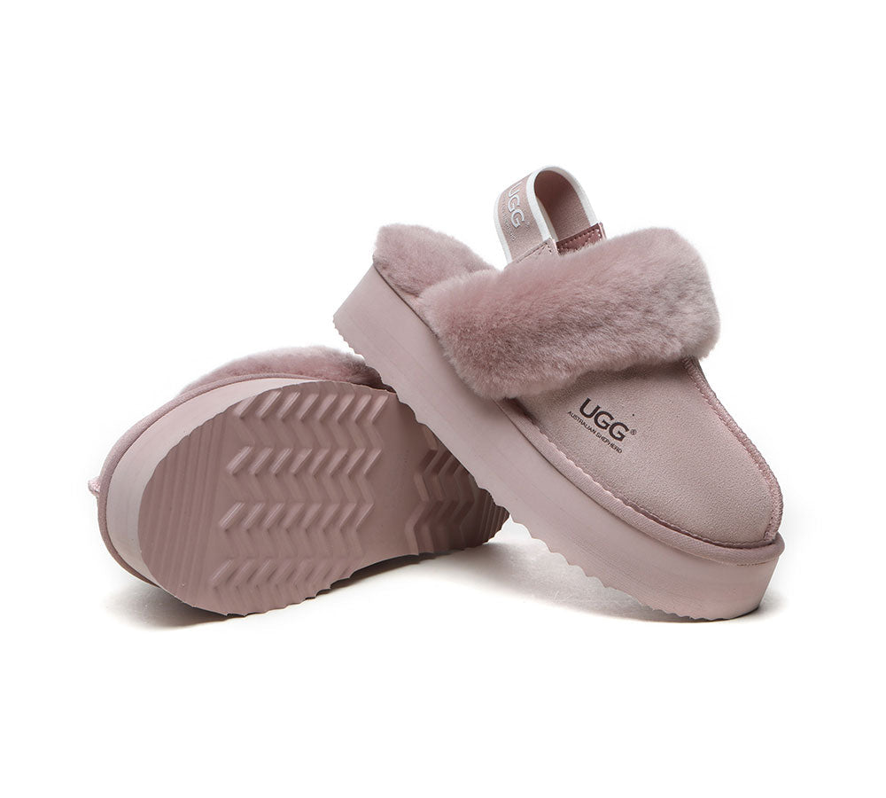 UGG Boots - Removable Strap Slingback UGG Slippers Women Muffin Platform