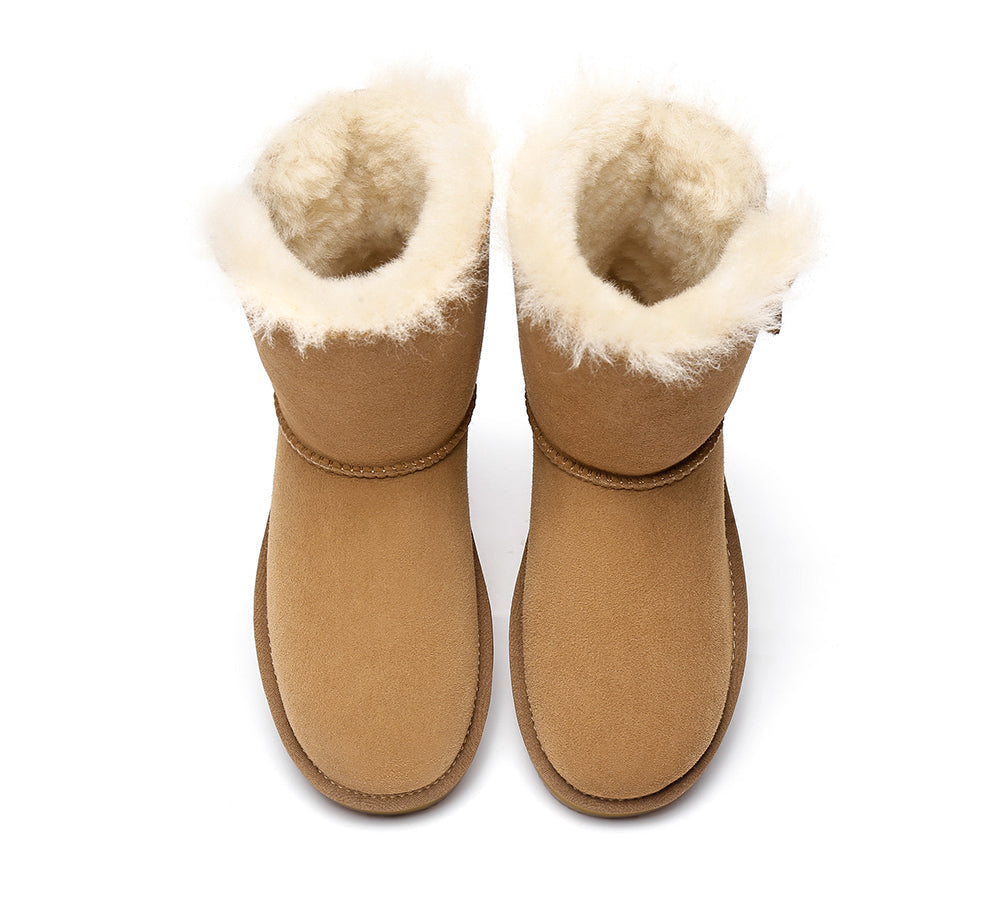 UGG Boots - Sheepskin Zipper Short Women Boots Zipporah