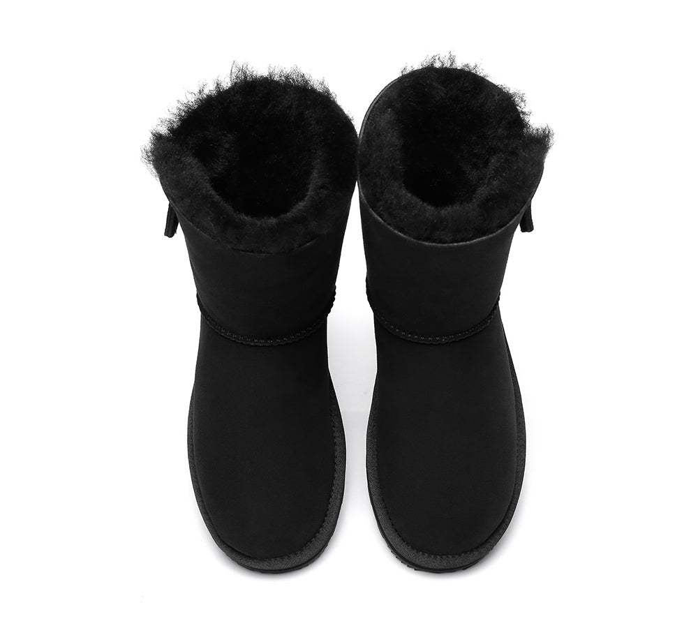 UGG Boots - Sheepskin Zipper Short Women Boots Zipporah