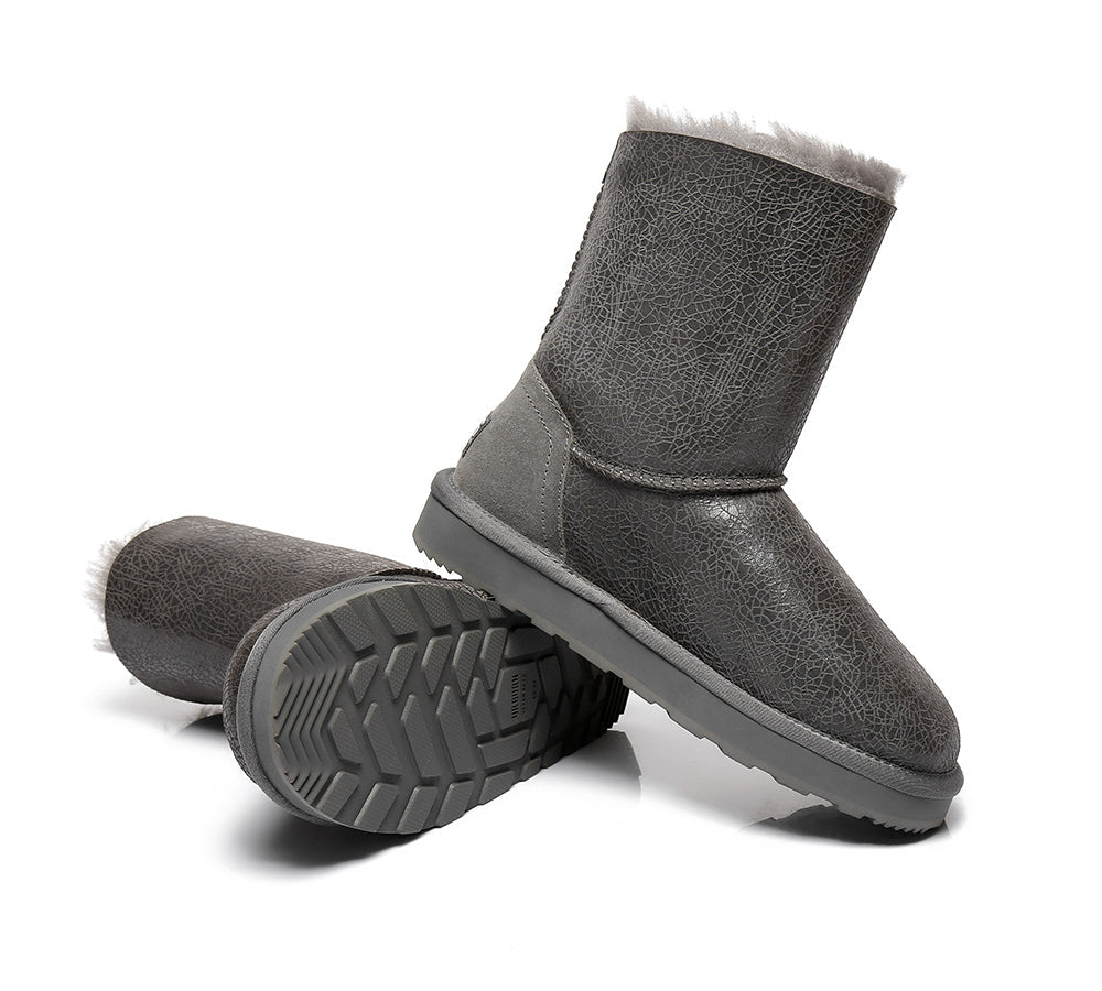 UGG Boots - Sheepskin Zipper Short Women Boots Zipporah