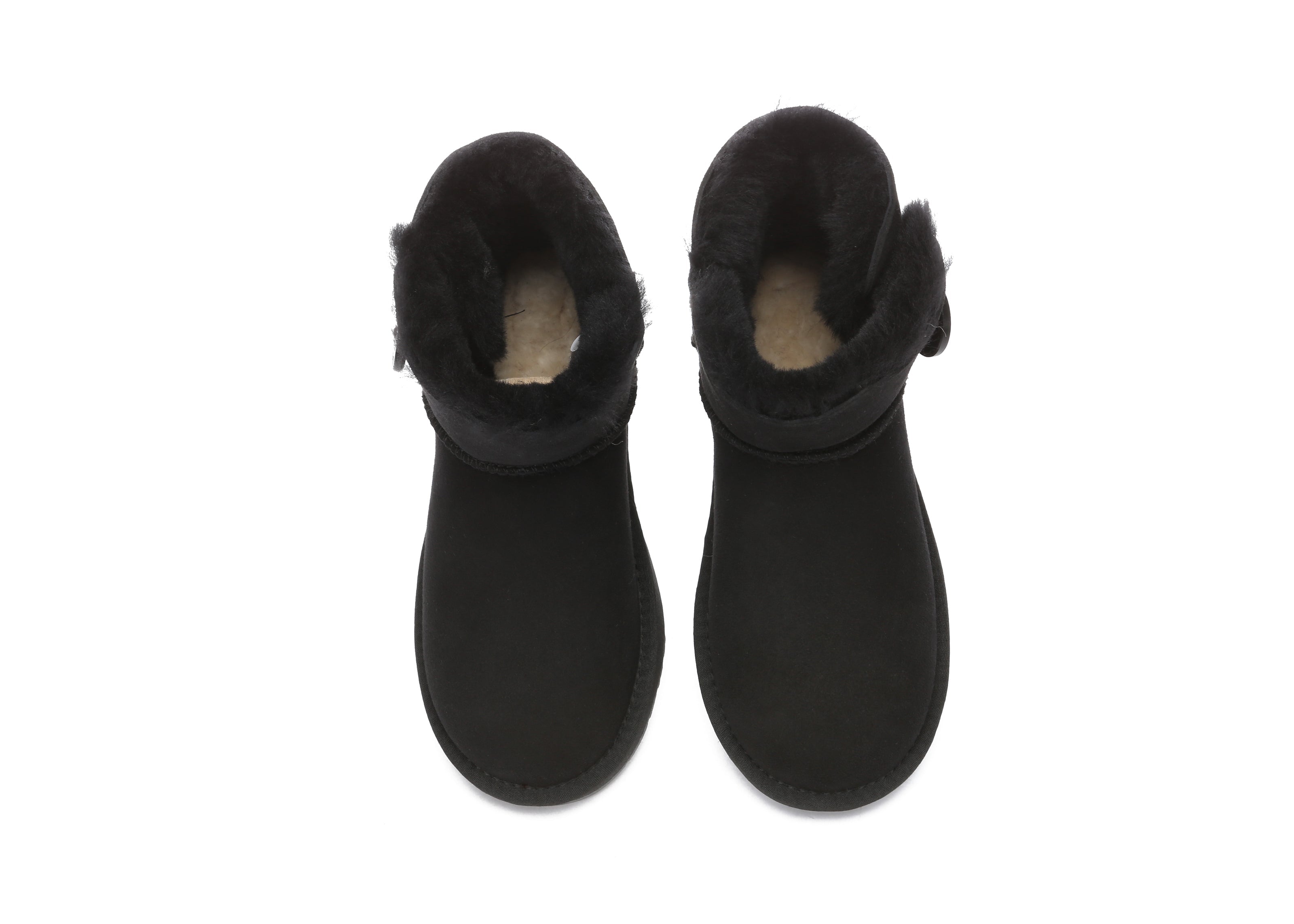 UGG Boots - UGG Boots Australia Premium Double Face Sheepskin Mini Button Boots