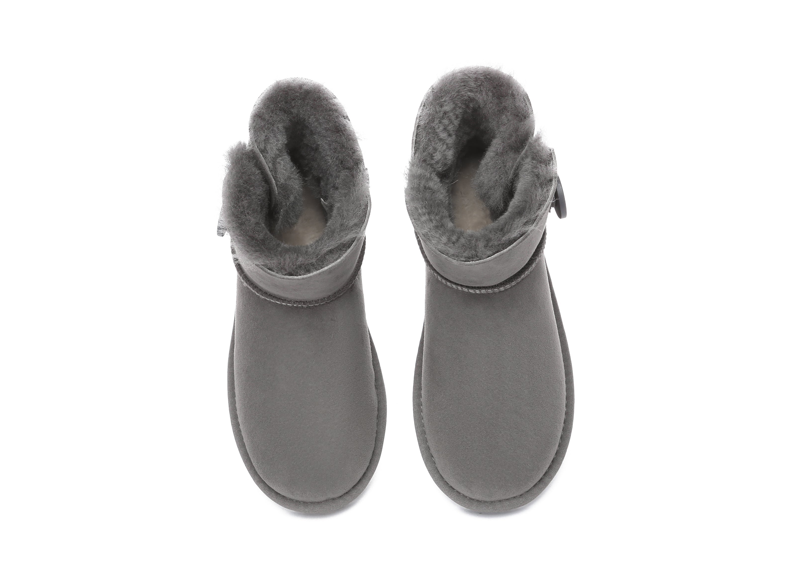 UGG Boots - UGG Boots Australia Premium Double Face Sheepskin Mini Button Boots