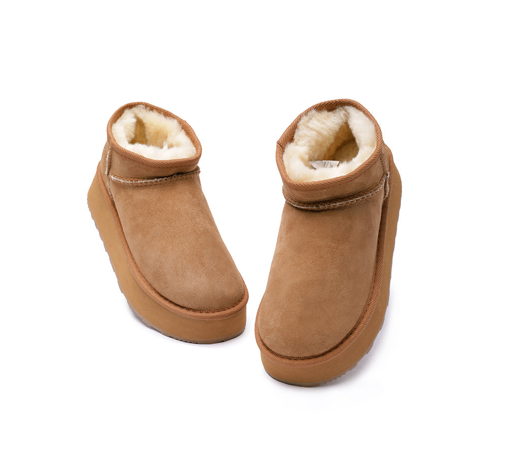 UGG Boots - Urban UGG® Australian Made Sheepskin Wool Ankle Boots Ultra Mini Platform