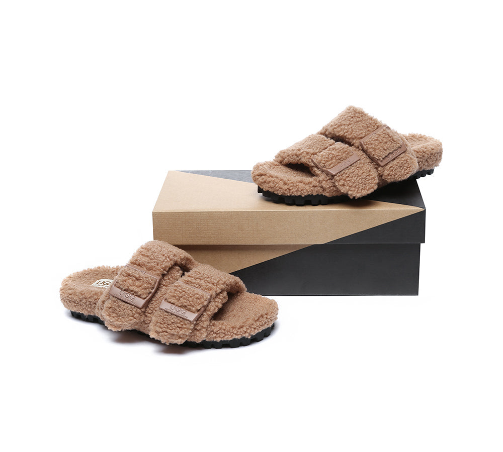 UGG Slides - UGG Slippers Women Adjustable Buckle Sandal Slides Jennie