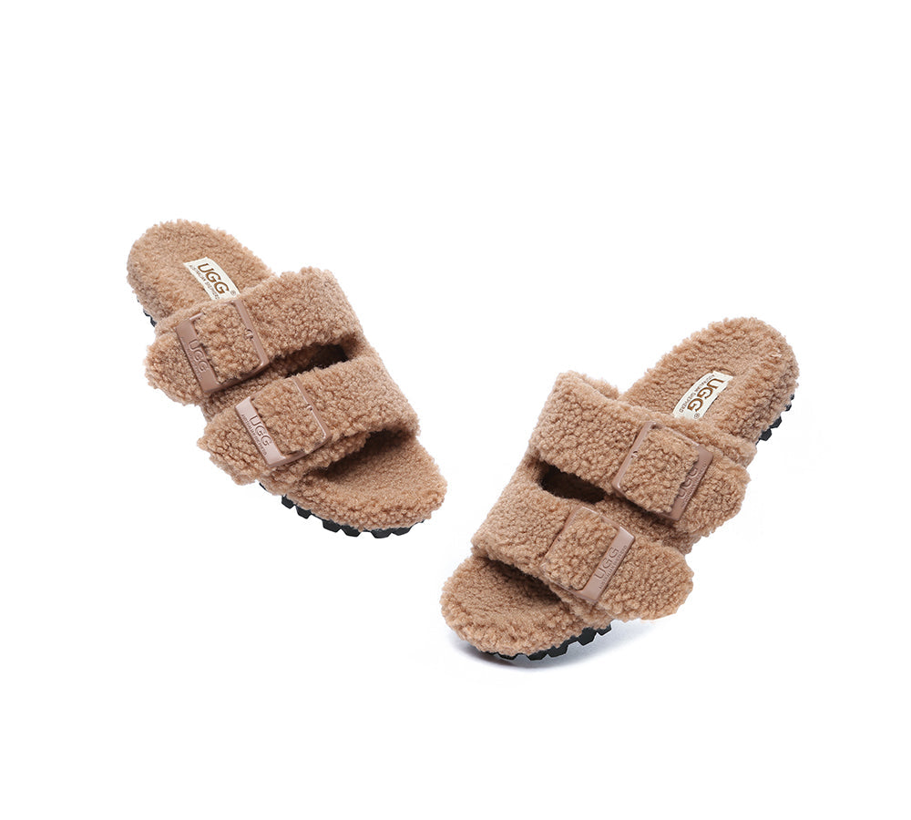 UGG Slides - UGG Slippers Women Adjustable Buckle Sandal Slides Jennie