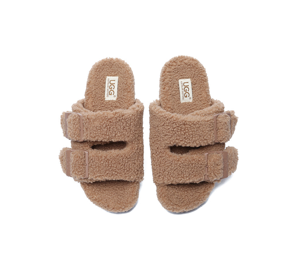 UGG Slides - UGG Slippers Women Adjustable Buckle Sandal Slides Jennie