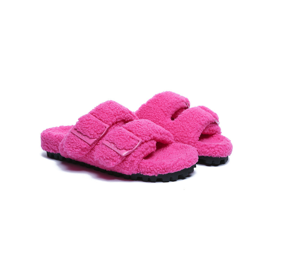 UGG Slides - UGG Slippers Women Adjustable Buckle Sandal Slides Jennie