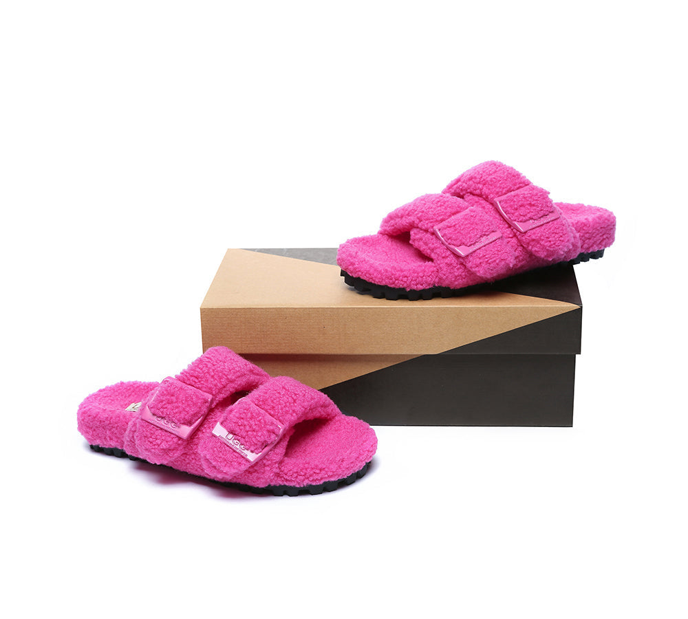 UGG Slides - UGG Slippers Women Adjustable Buckle Sandal Slides Jennie