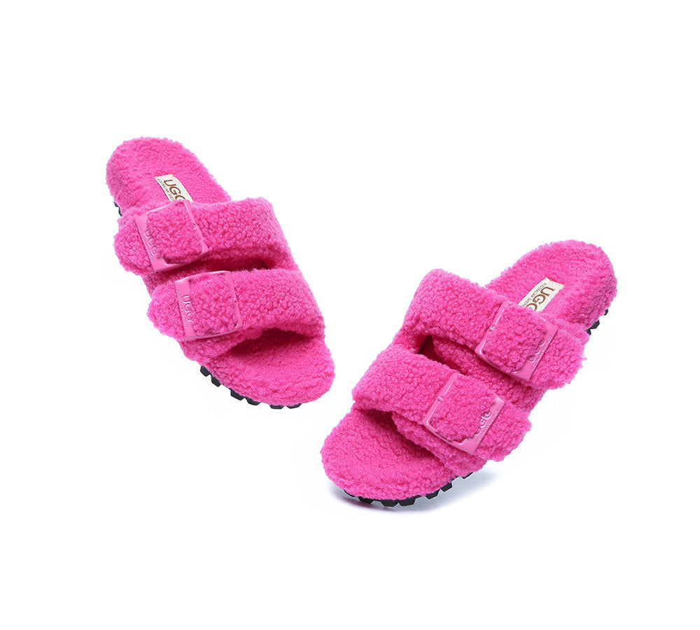 UGG Slides - UGG Slippers Women Adjustable Buckle Sandal Slides Jennie