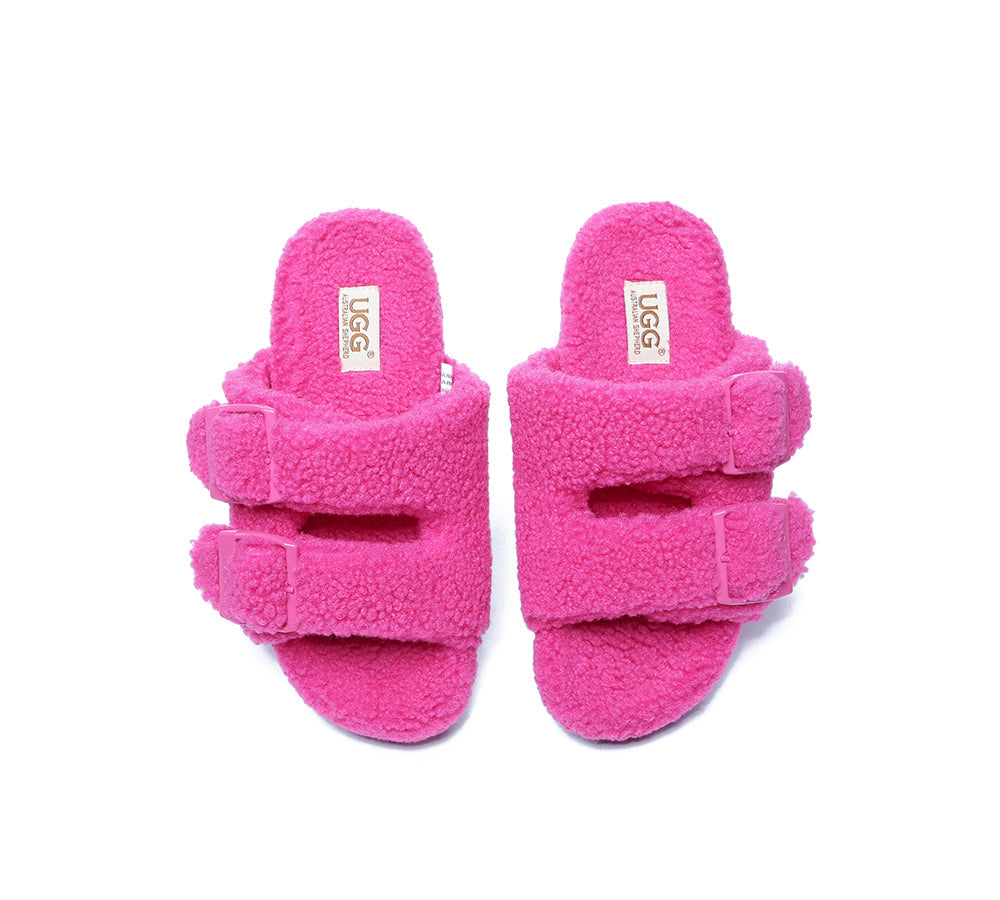 UGG Slides - UGG Slippers Women Adjustable Buckle Sandal Slides Jennie